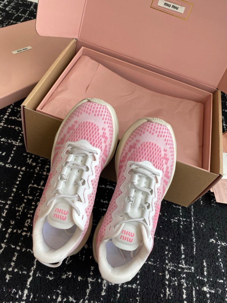 MIU MIU Technical fabric sneakers
