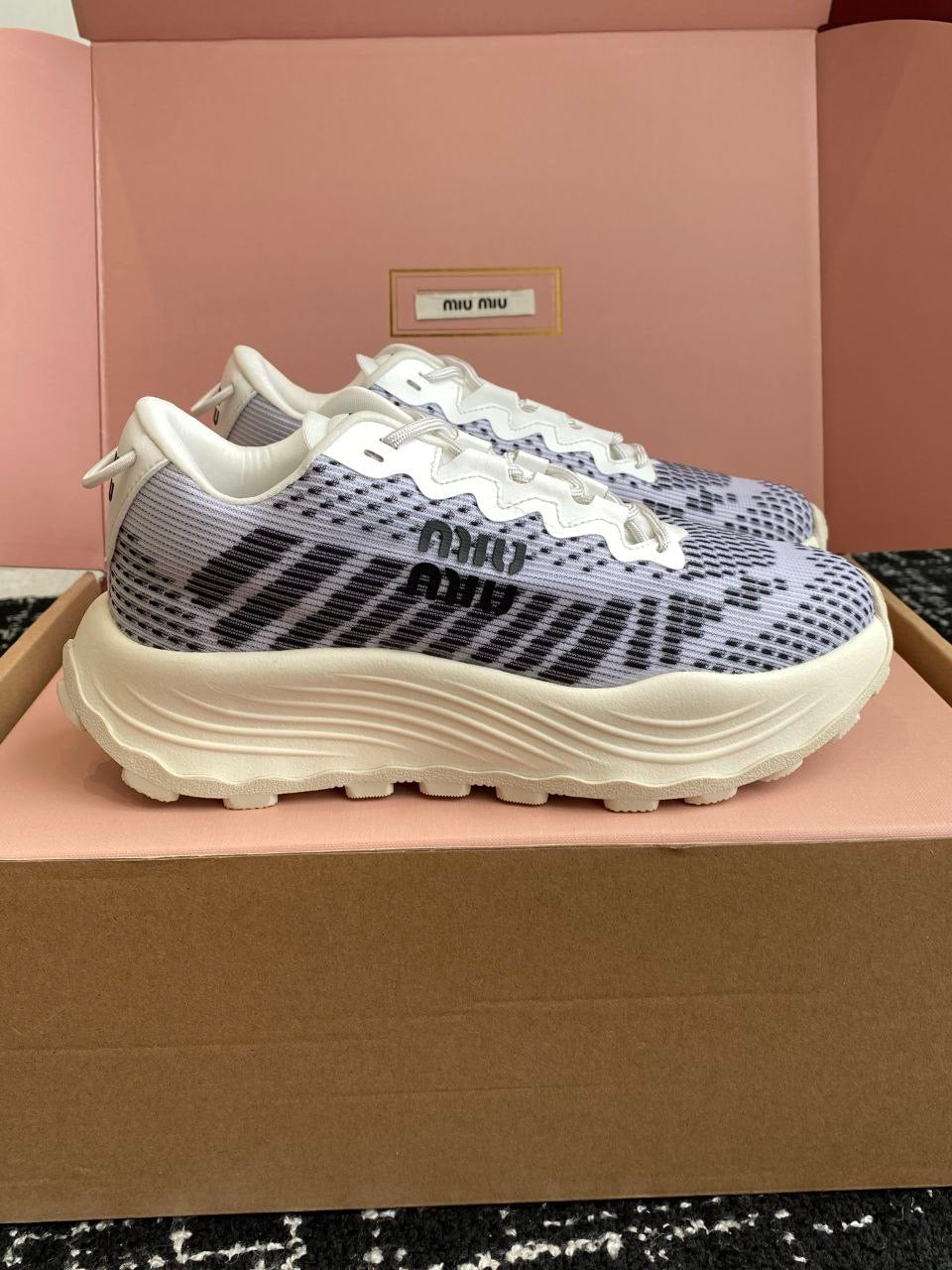 MIU MIU Technical fabric sneakers