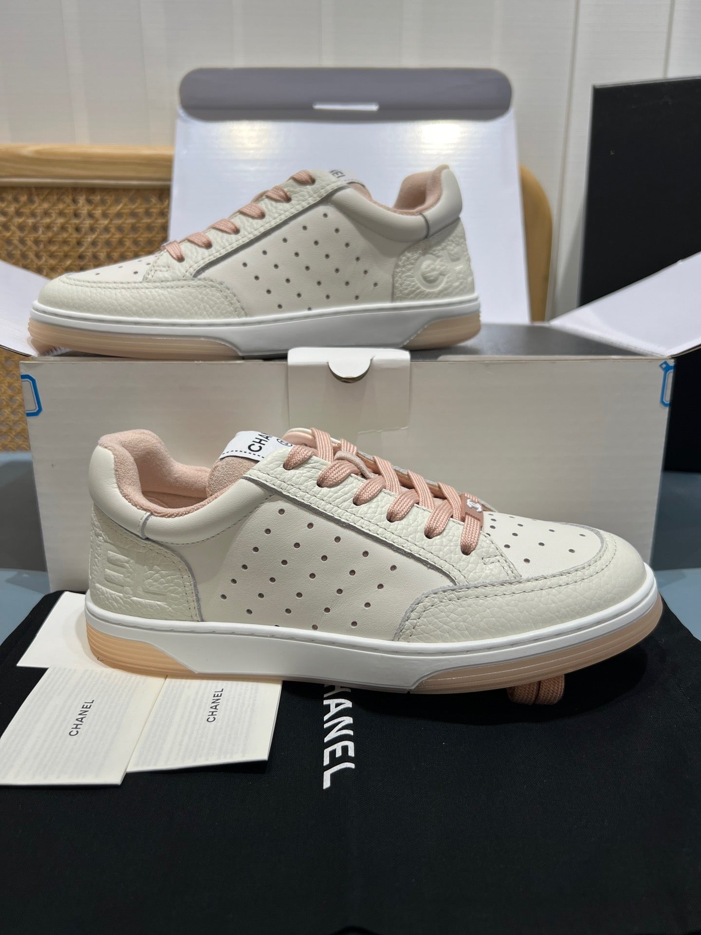 Perforated Leather CC Low Top