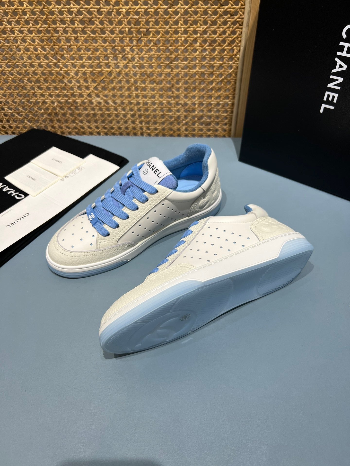Perforated Leather CC Low Top