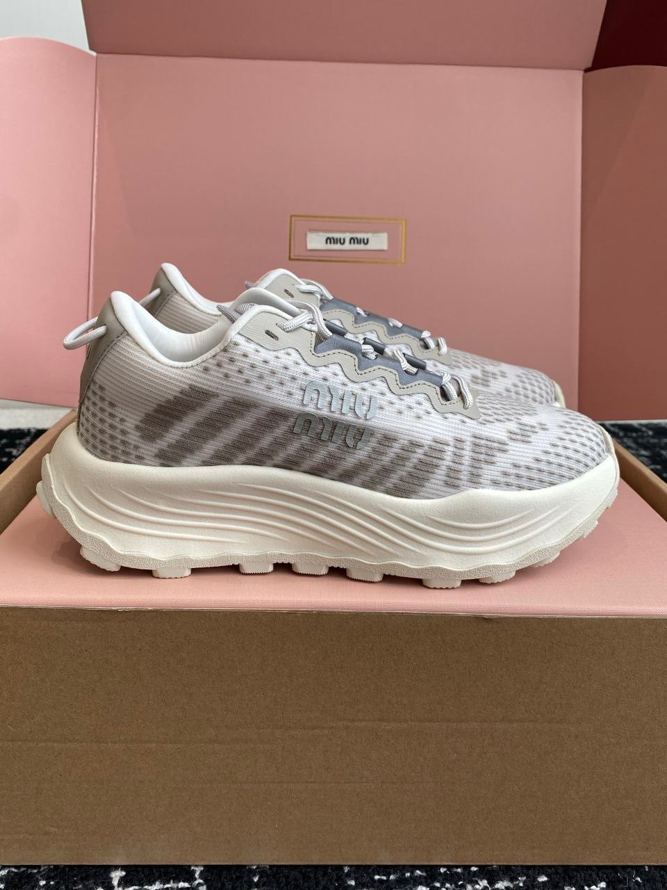 MIU MIU Technical fabric sneakers