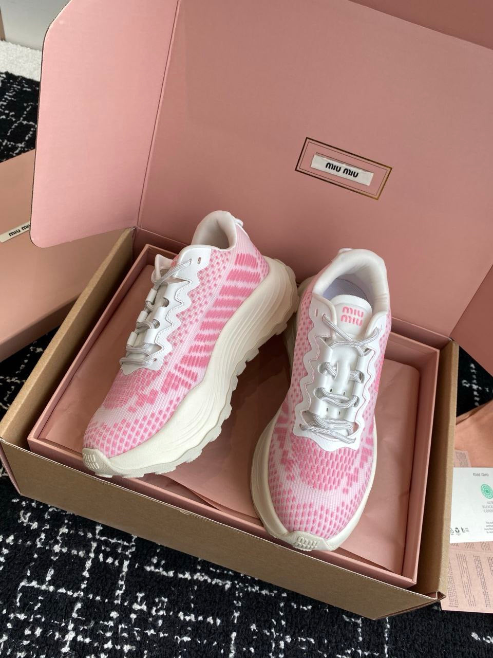 MIU MIU Technical fabric sneakers