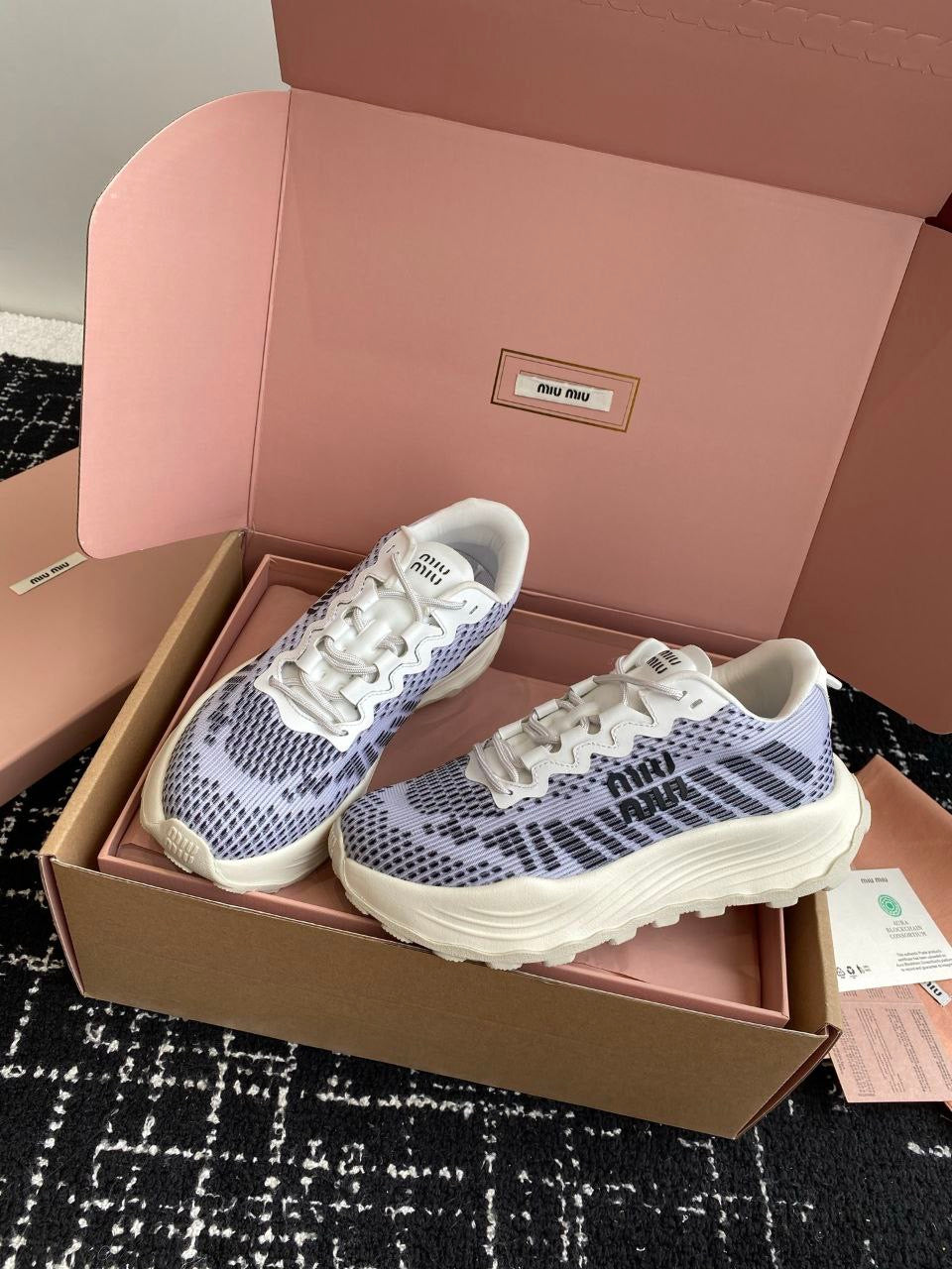 MIU MIU Technical fabric sneakers