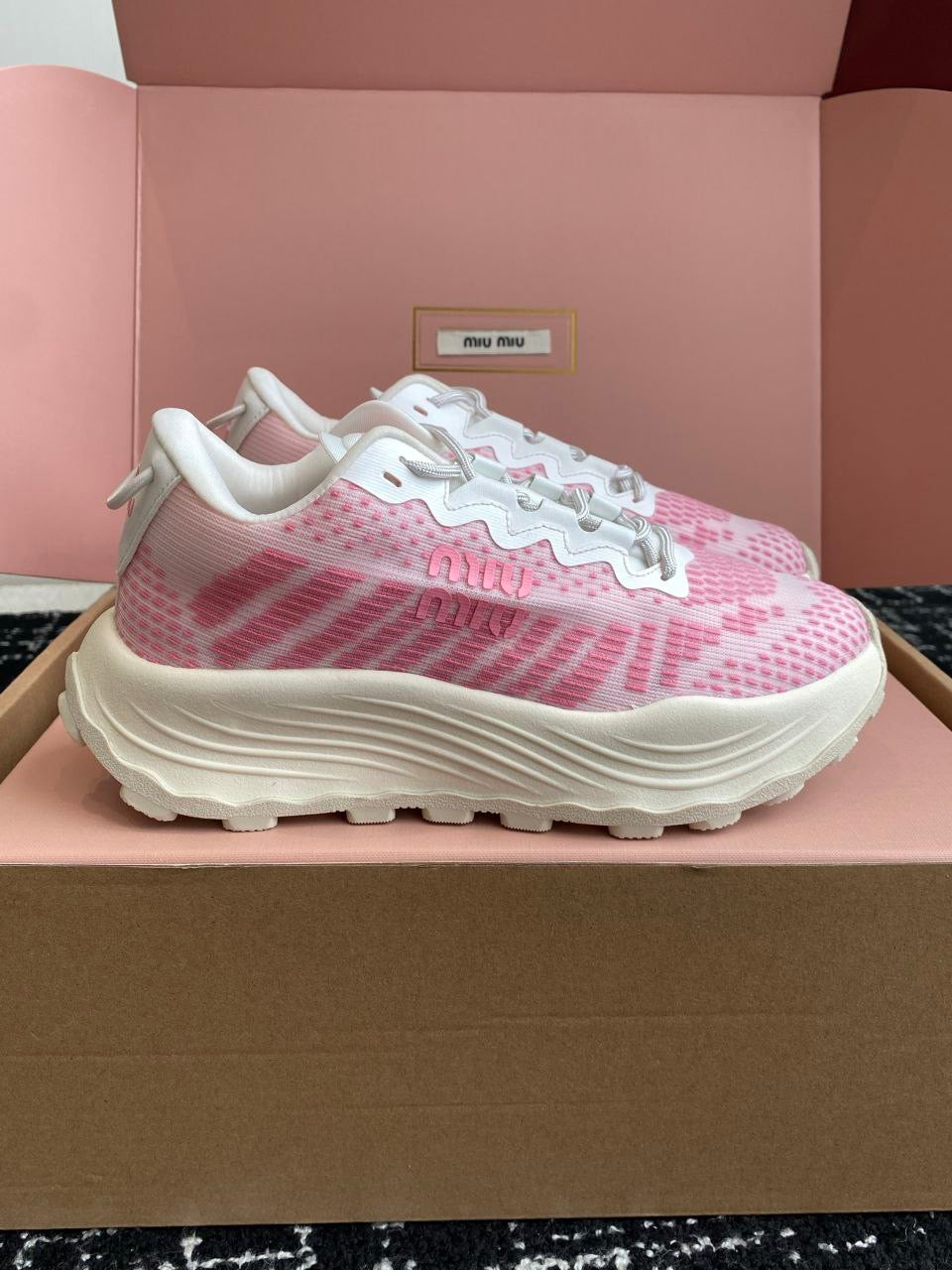MIU MIU Technical fabric sneakers