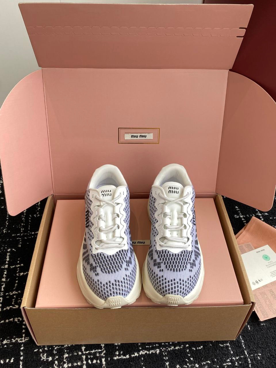 MIU MIU Technical fabric sneakers