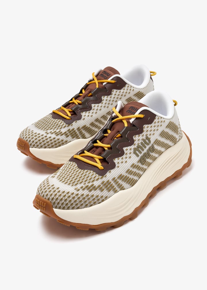 MIU MIU Technical fabric sneakers