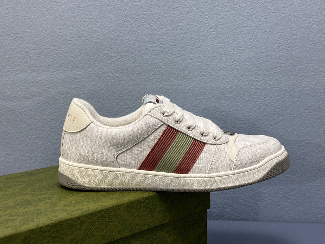 Screener leather trainers