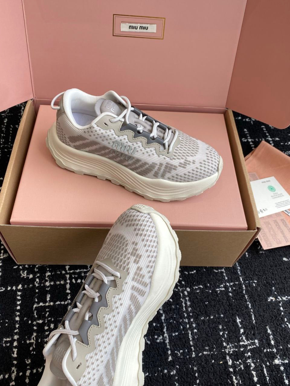 MIU MIU Technical fabric sneakers