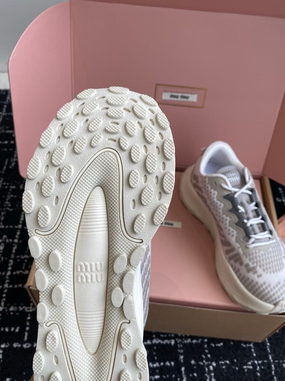 MIU MIU Technical fabric sneakers