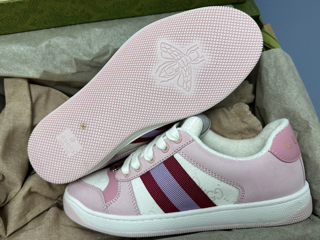 Screener leather trainers