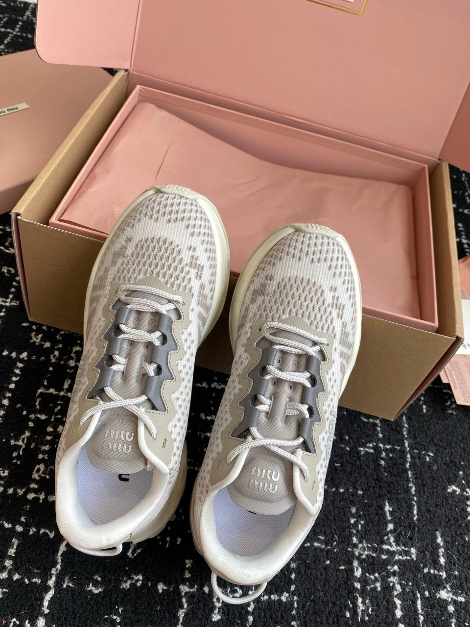 MIU MIU Technical fabric sneakers