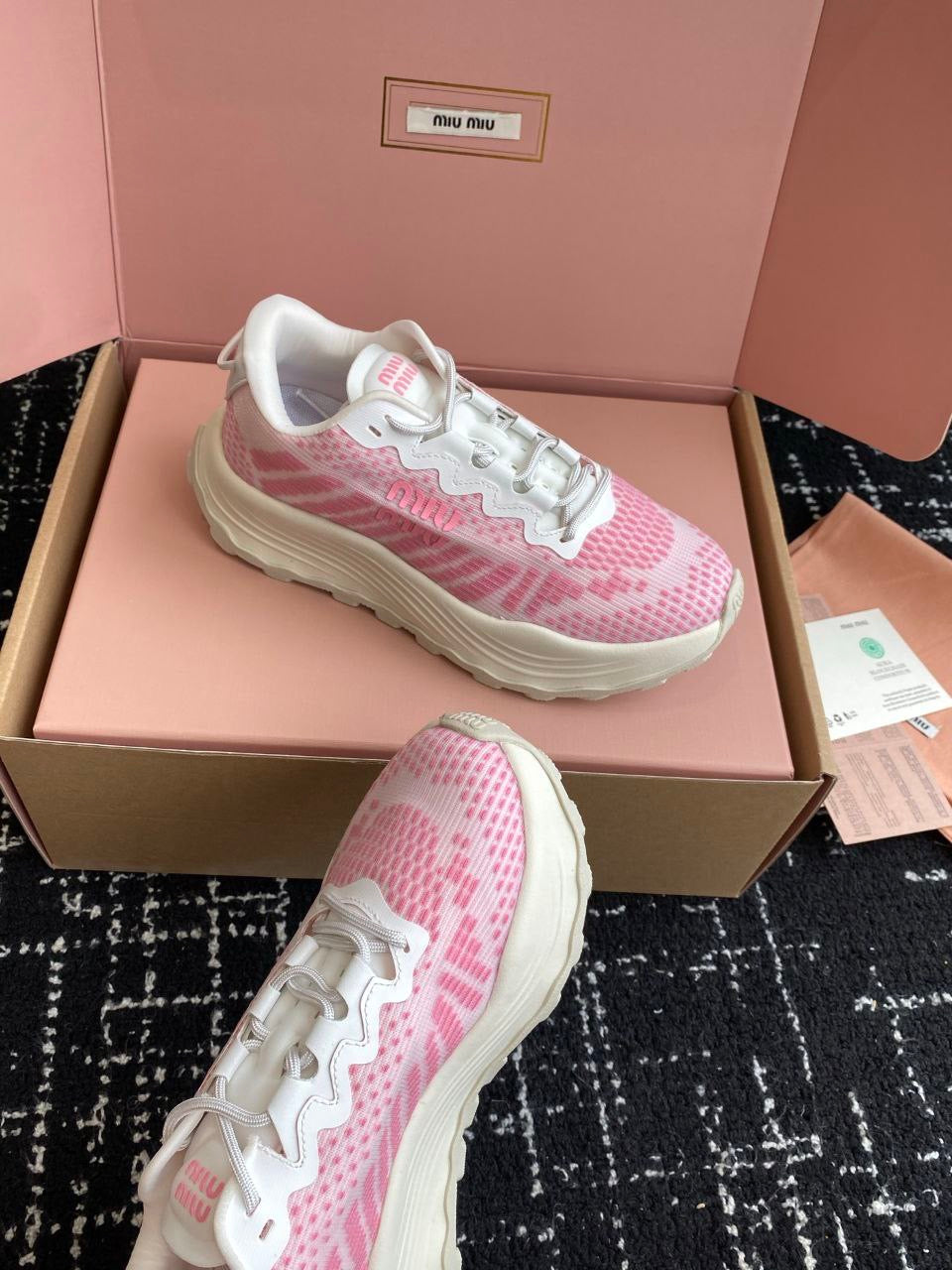 MIU MIU Technical fabric sneakers