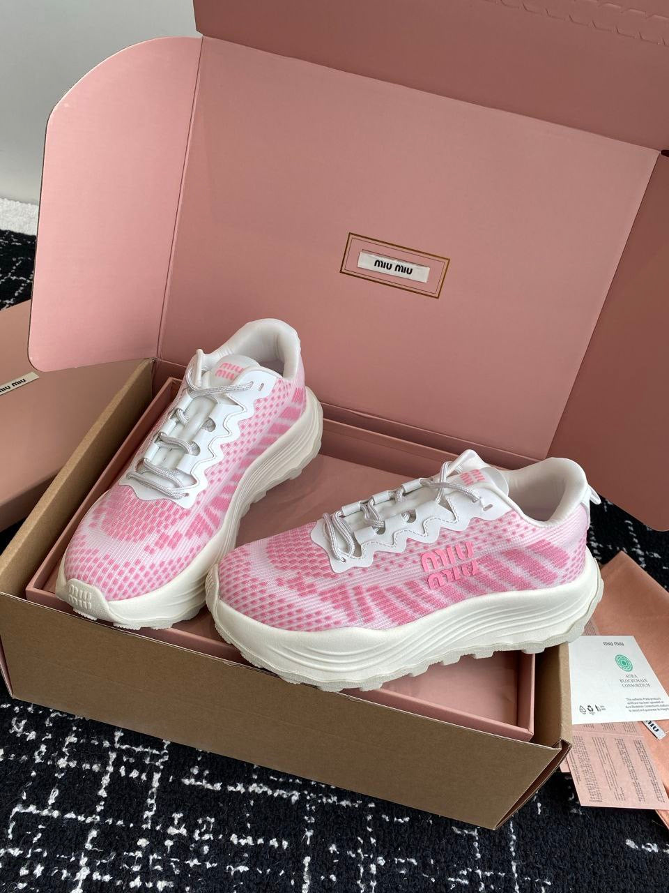 MIU MIU Technical fabric sneakers