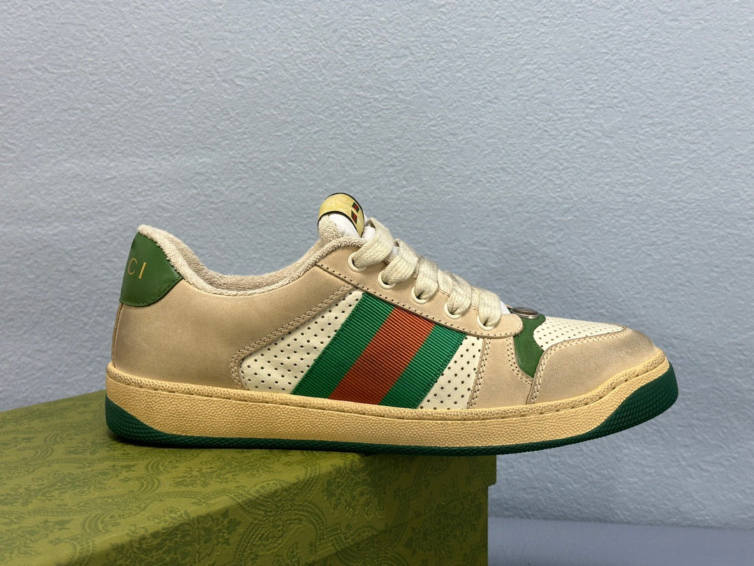 Screener leather trainers