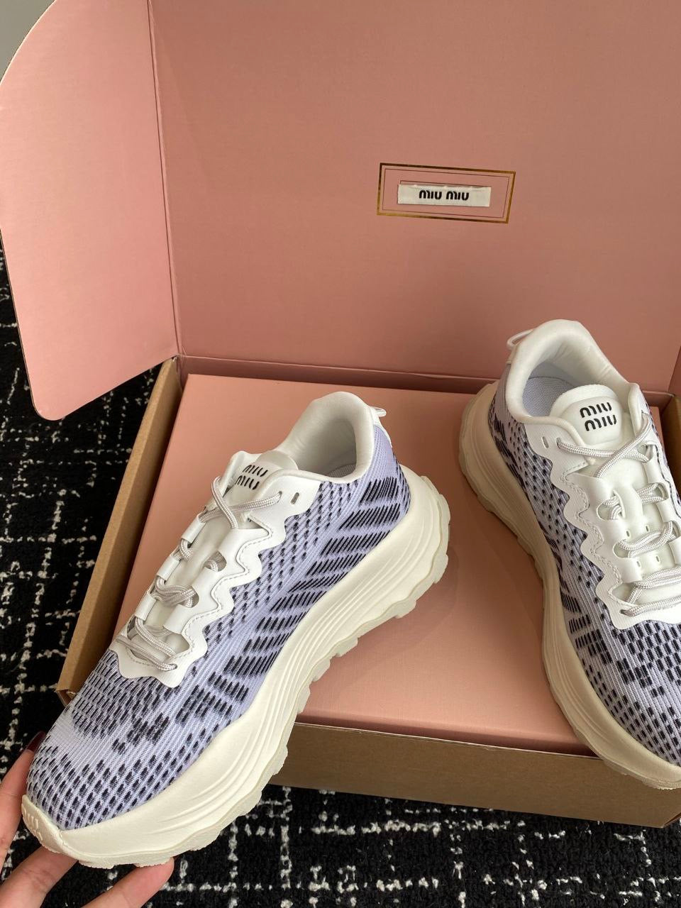 MIU MIU Technical fabric sneakers