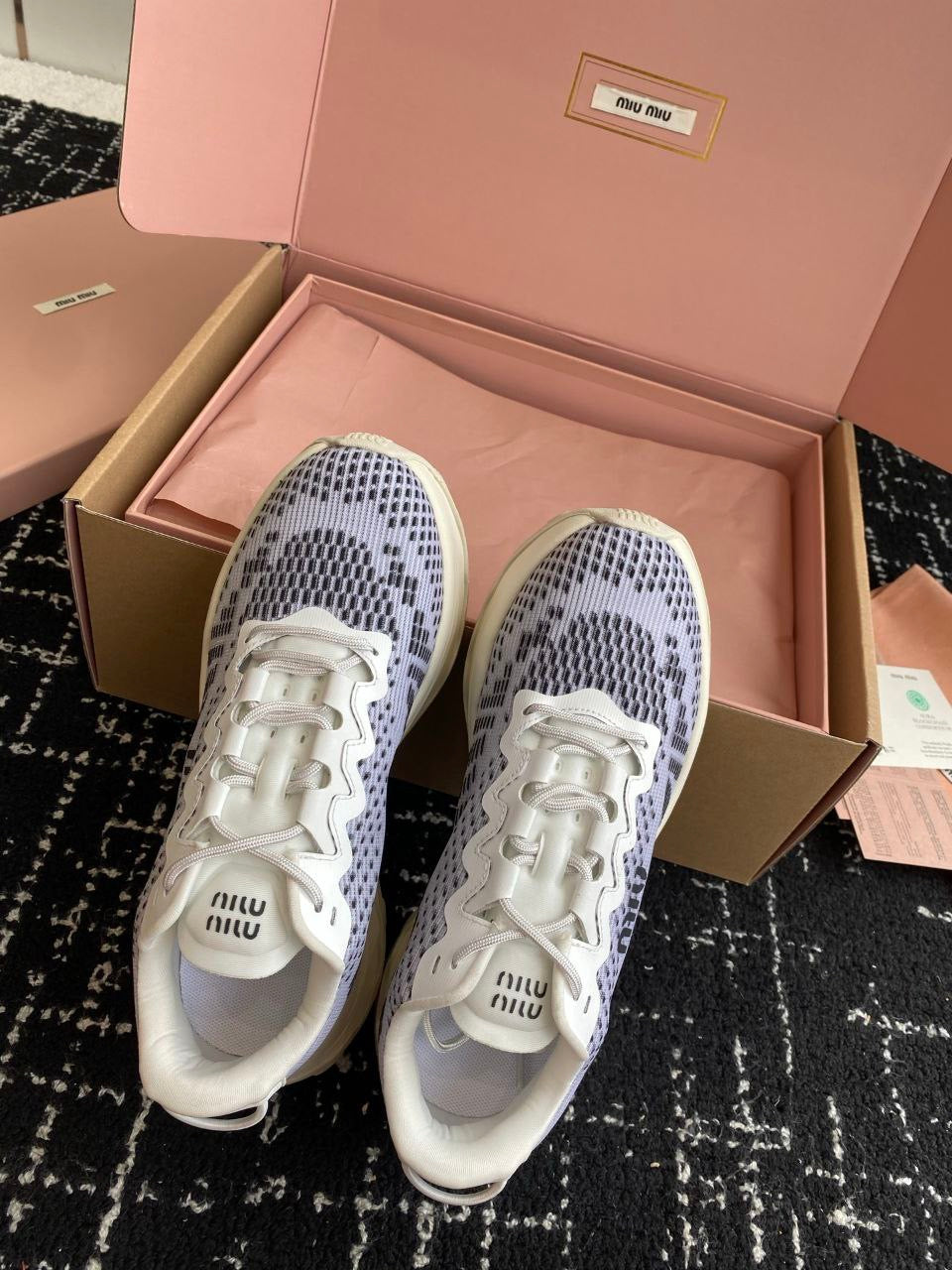 MIU MIU Technical fabric sneakers