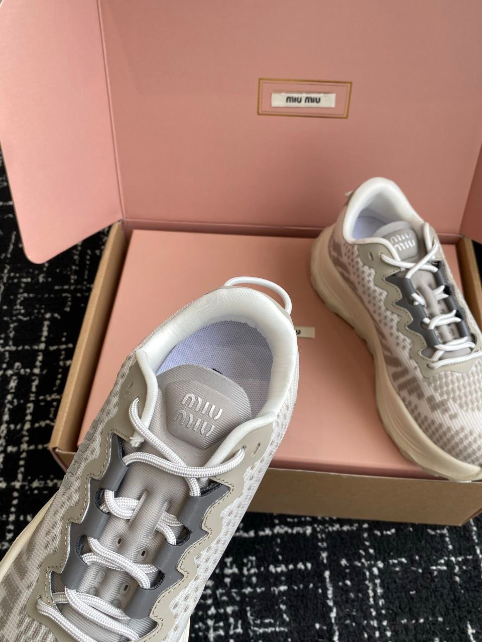 MIU MIU Technical fabric sneakers