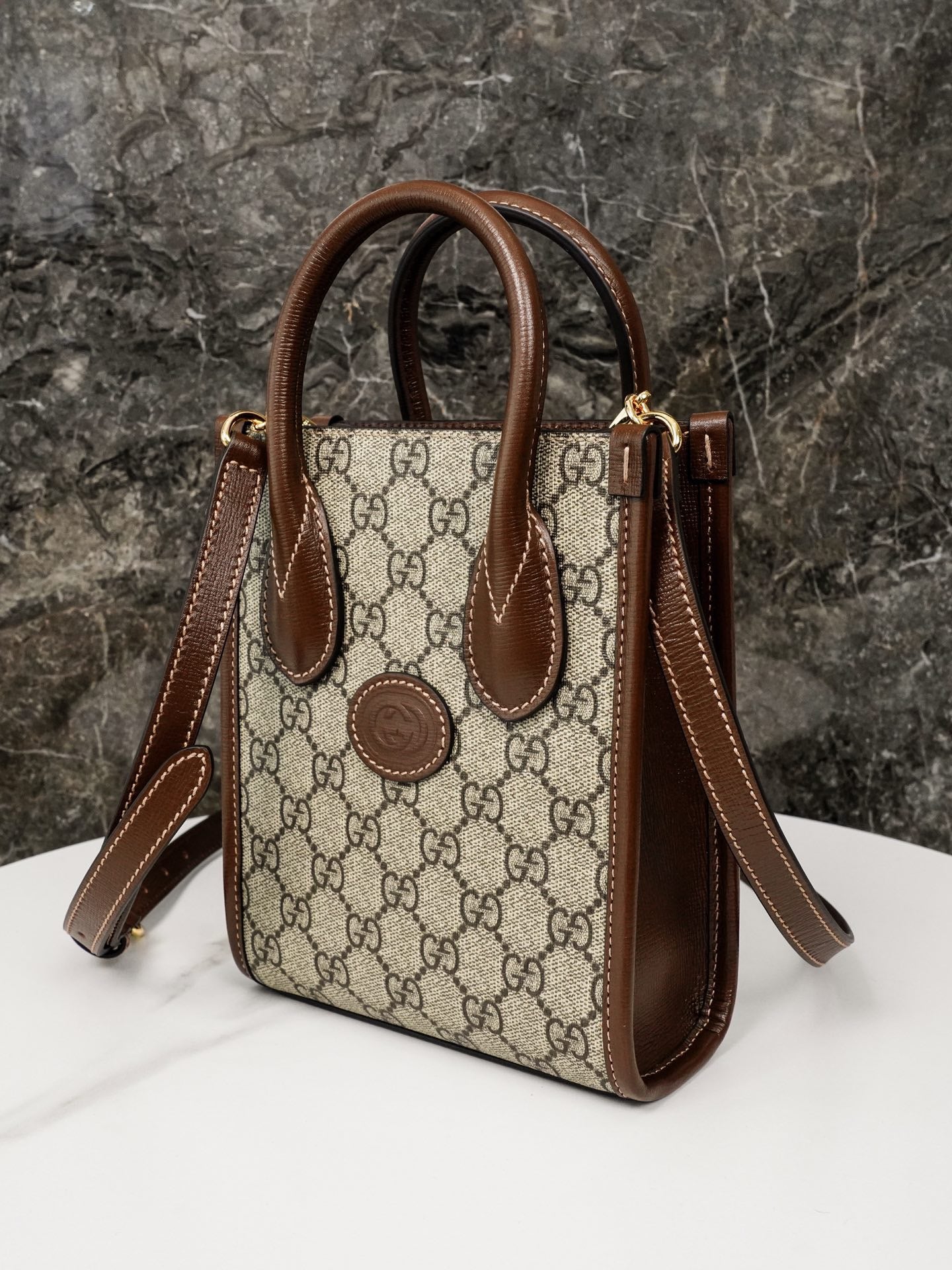 GG Supreme canvas mini tote bag