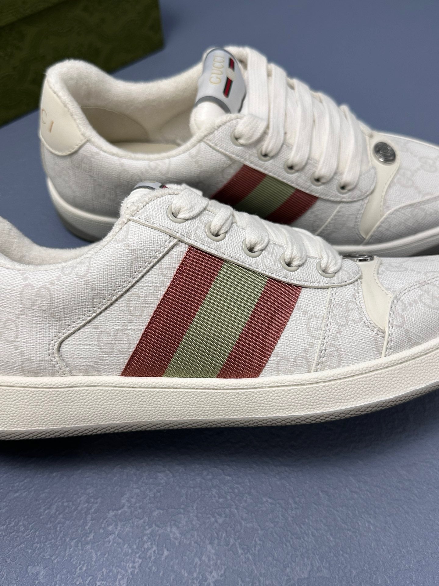 Screener leather trainers