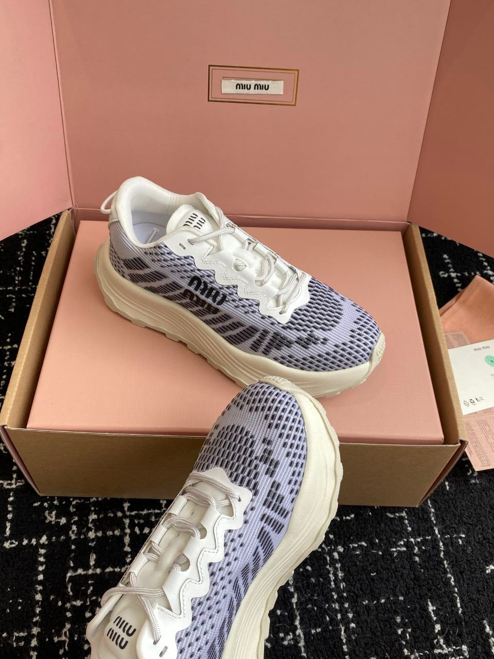 MIU MIU Technical fabric sneakers