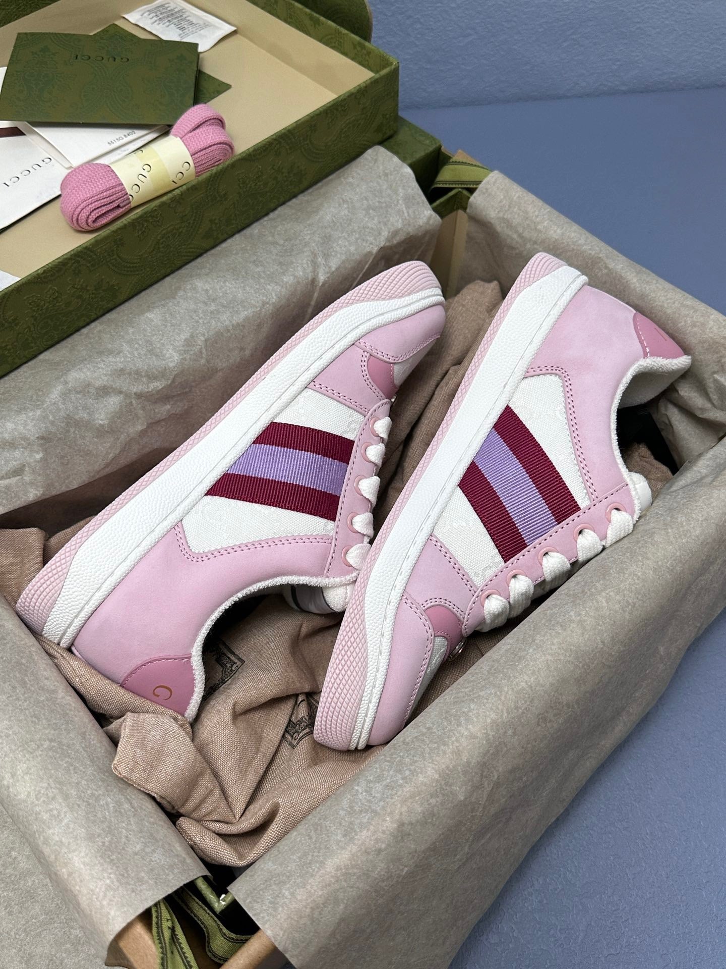 Screener leather trainers