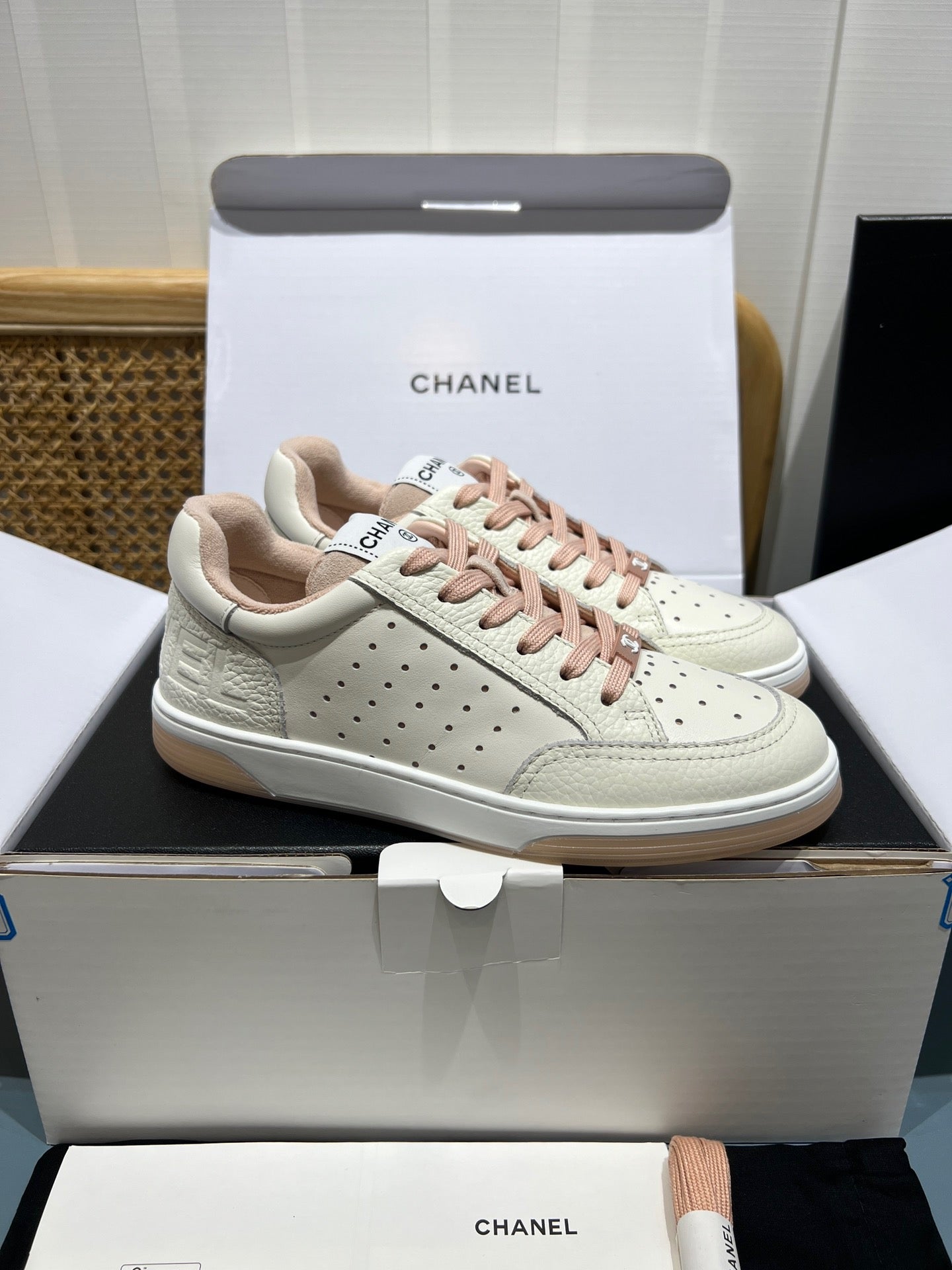 Perforated Leather CC Low Top