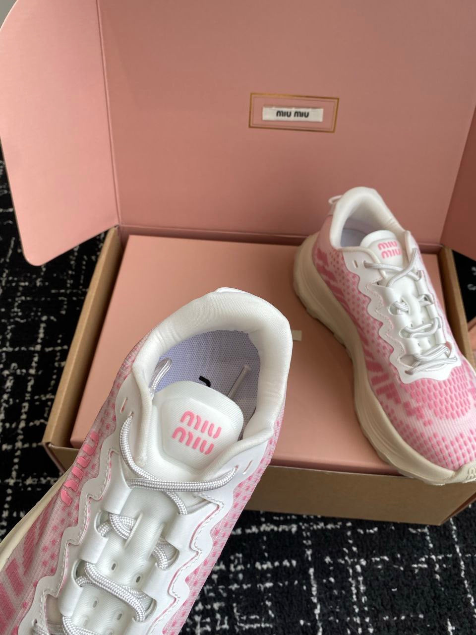 MIU MIU Technical fabric sneakers
