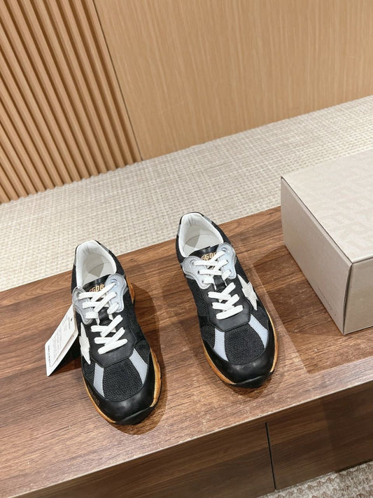 Men's Dad-Star in black mesh and nappa with ice-colored star