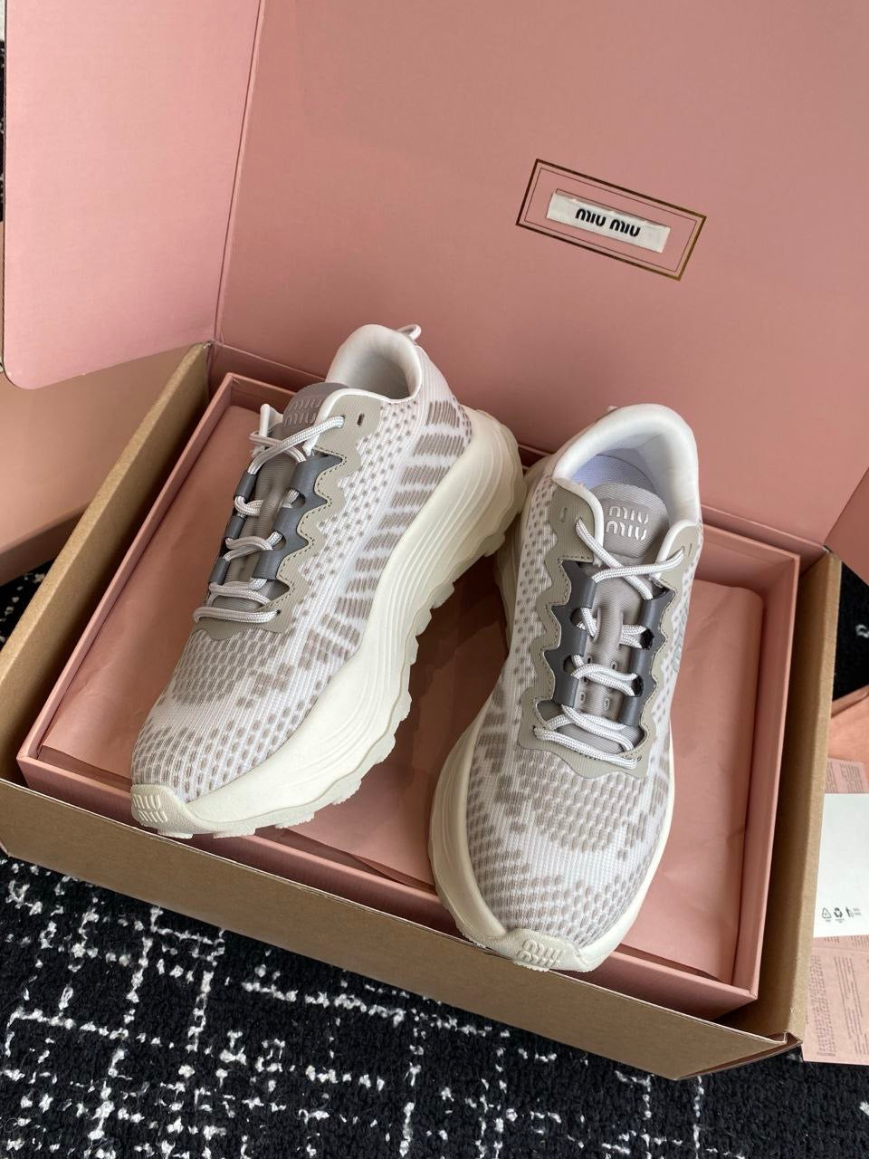 MIU MIU Technical fabric sneakers