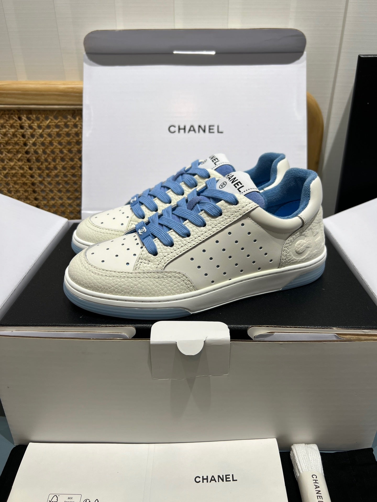 Perforated Leather CC Low Top