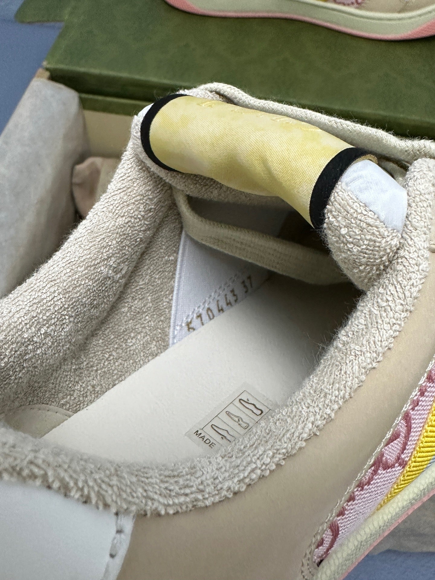 Screener leather trainers