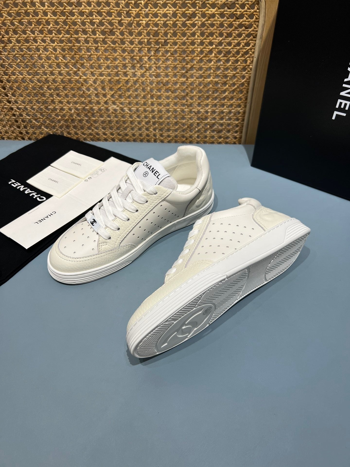 Perforated Leather CC Low Top