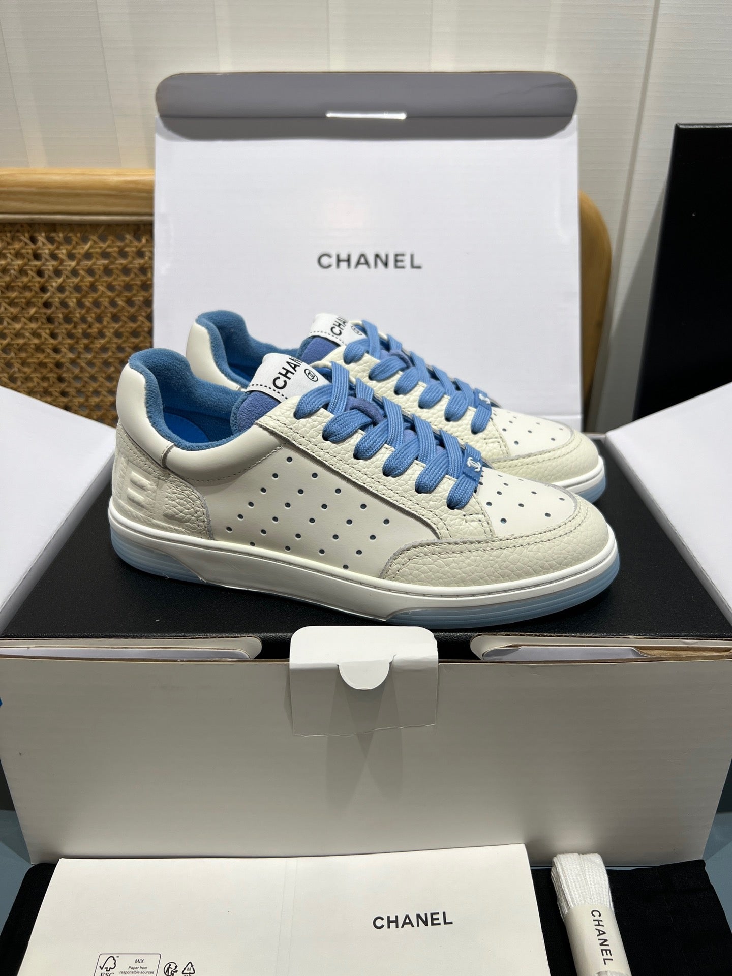 Perforated Leather CC Low Top