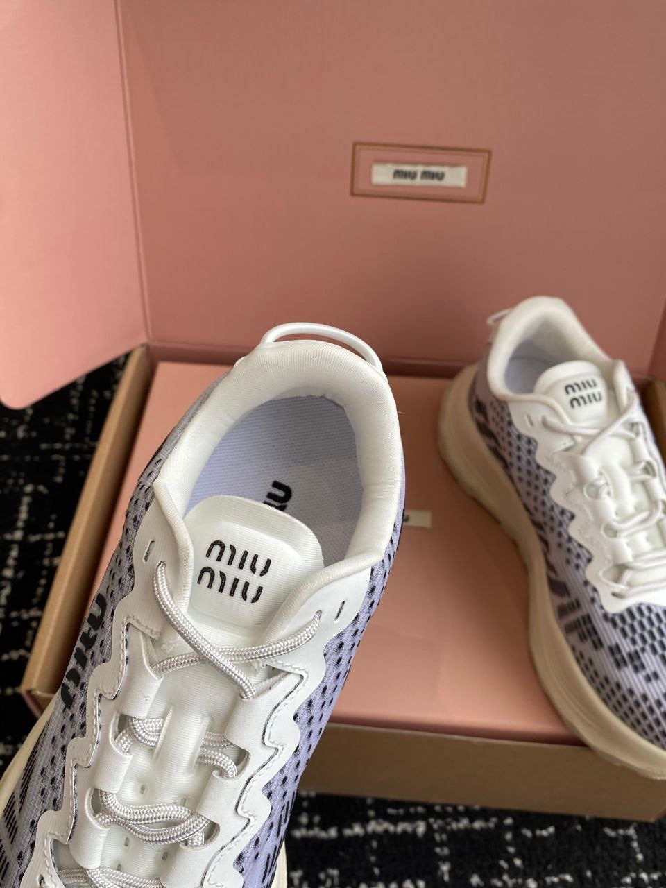 MIU MIU Technical fabric sneakers