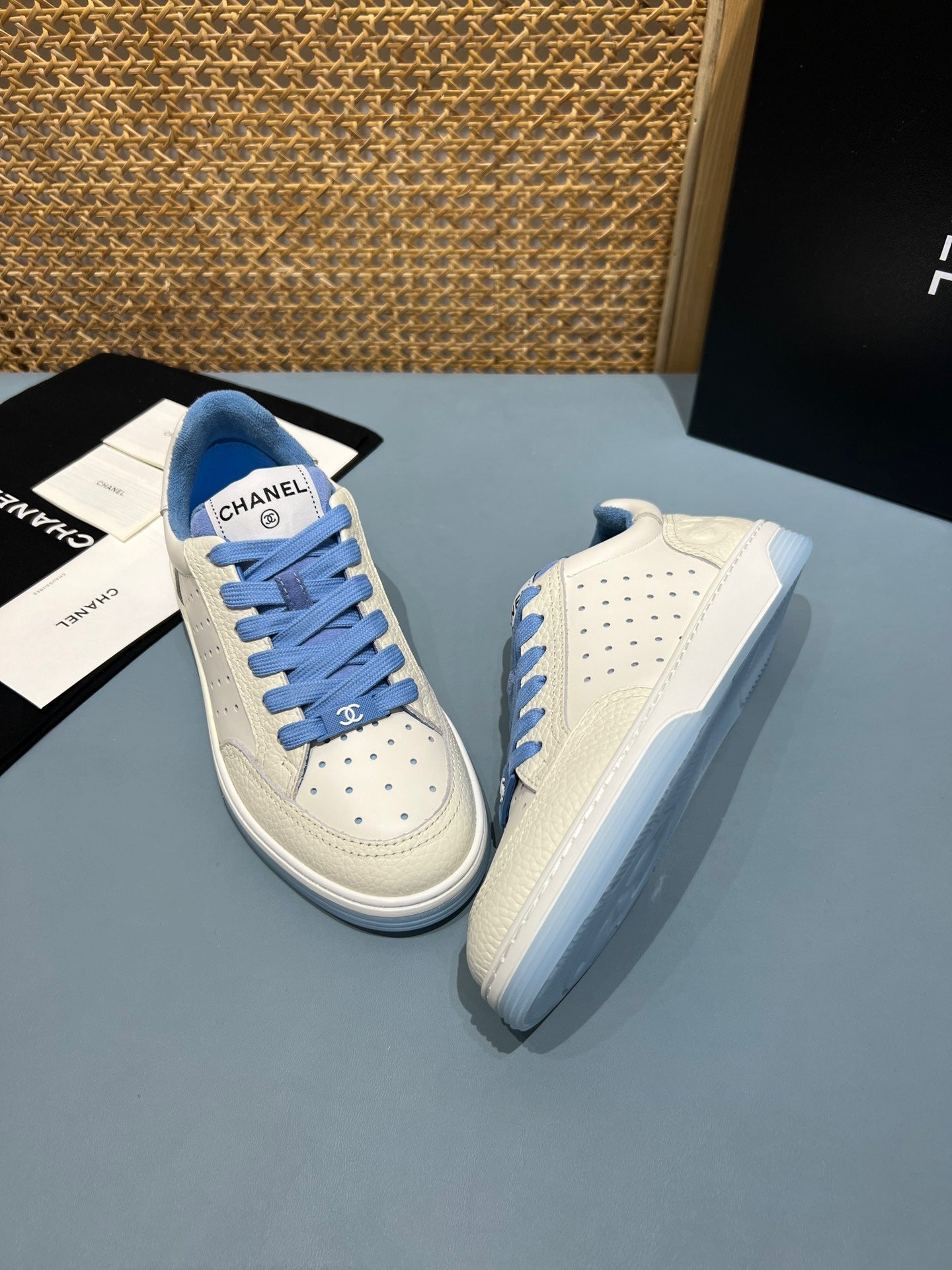 Perforated Leather CC Low Top