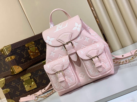 Backup Monogram Empreinte Leather Handbags