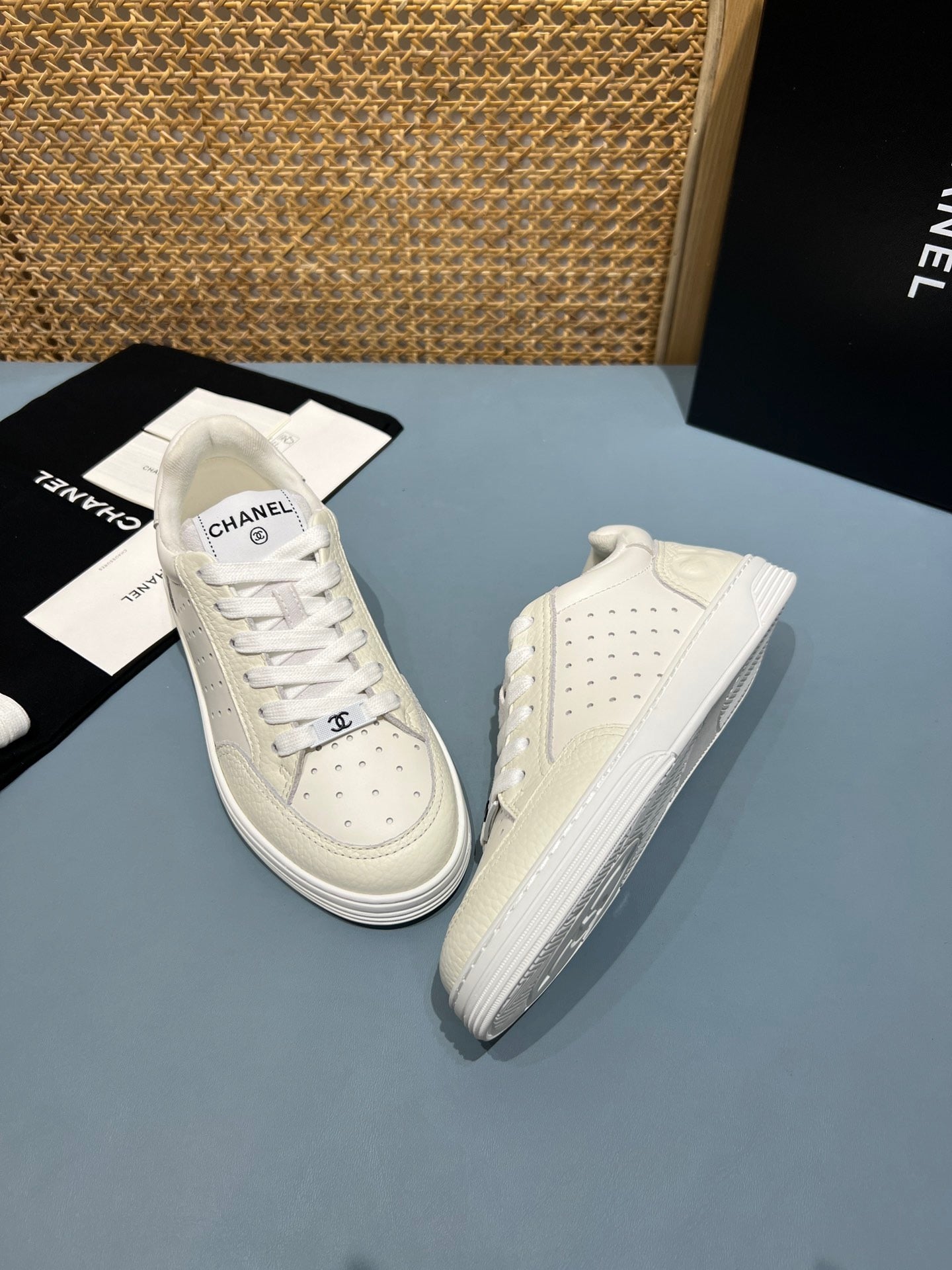 Perforated Leather CC Low Top