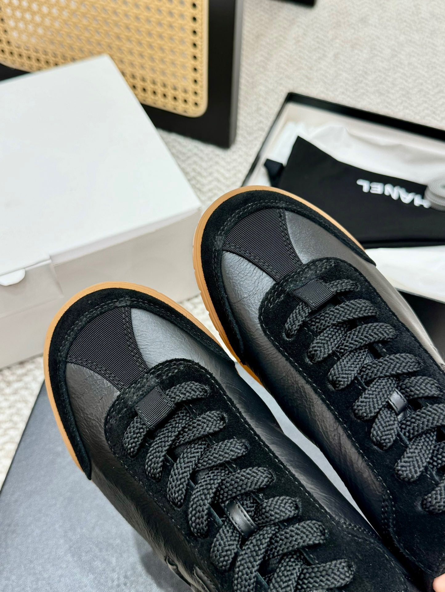 Calfskin & Suede CalfskinBlack Sneaker