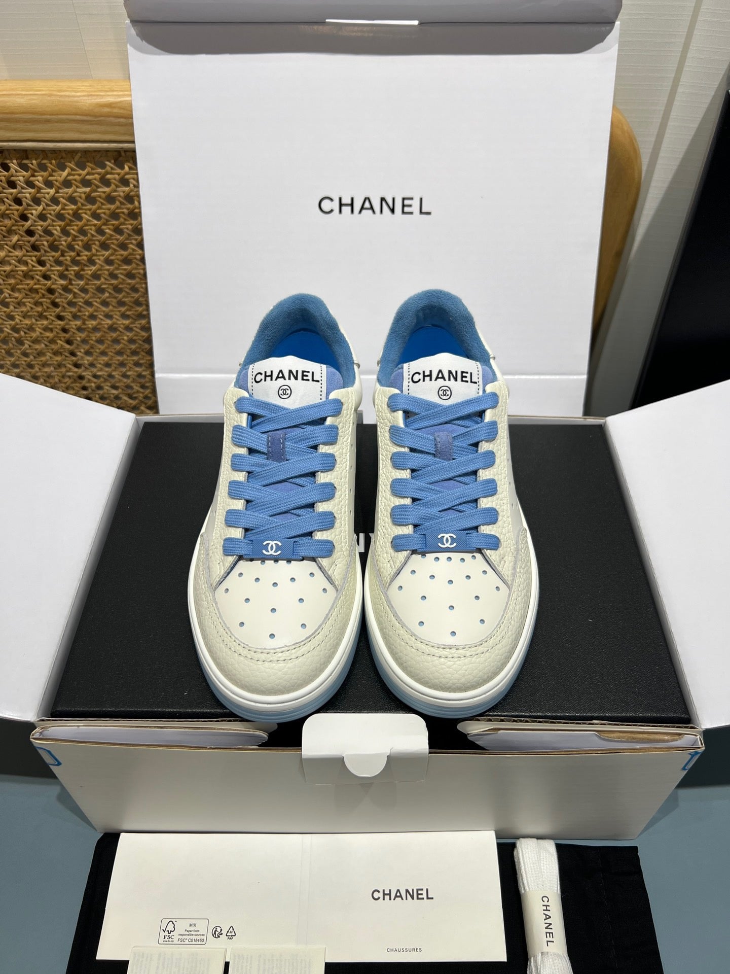 Perforated Leather CC Low Top