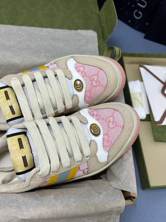 Screener leather trainers