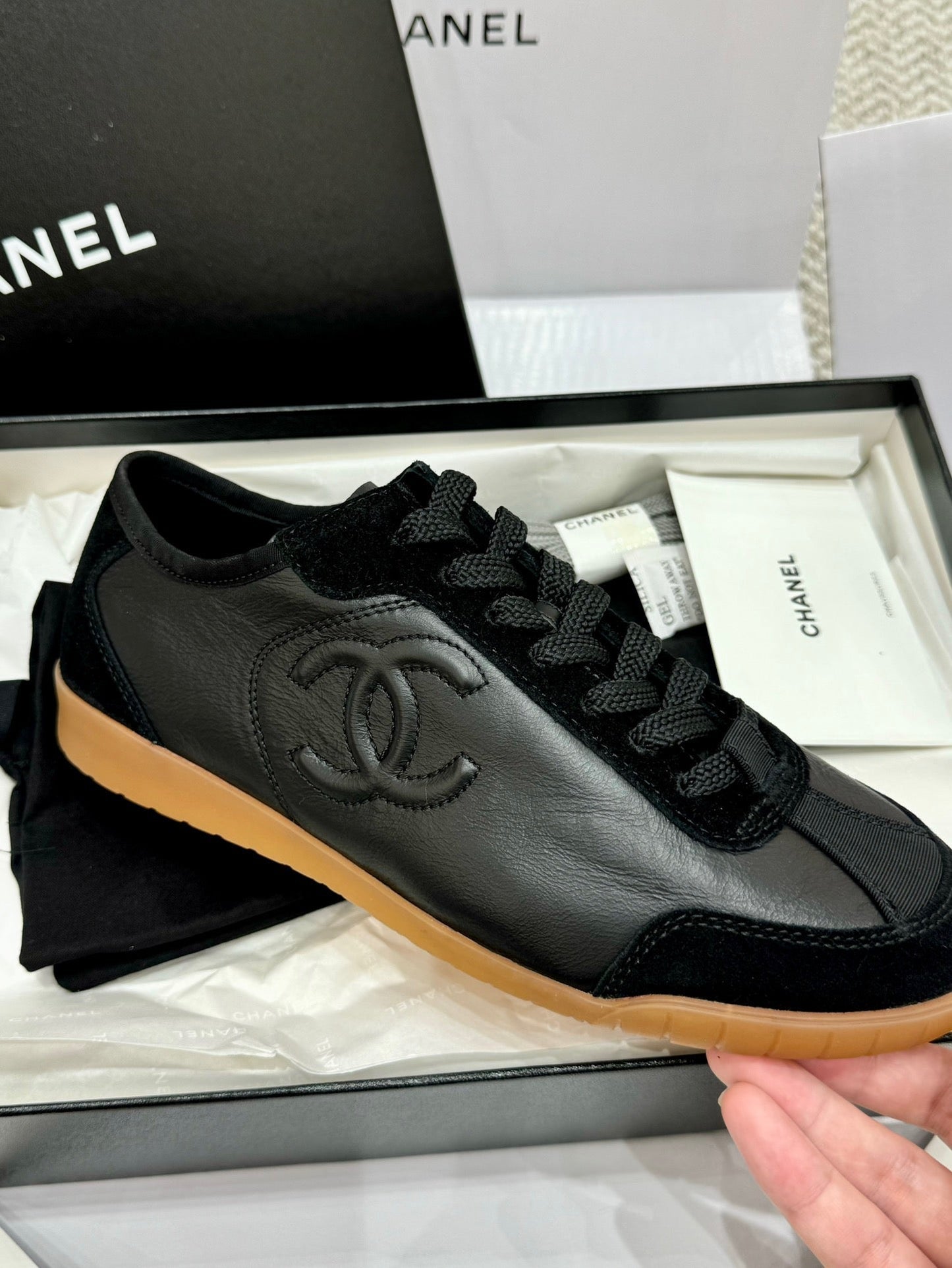 Calfskin & Suede CalfskinBlack Sneaker