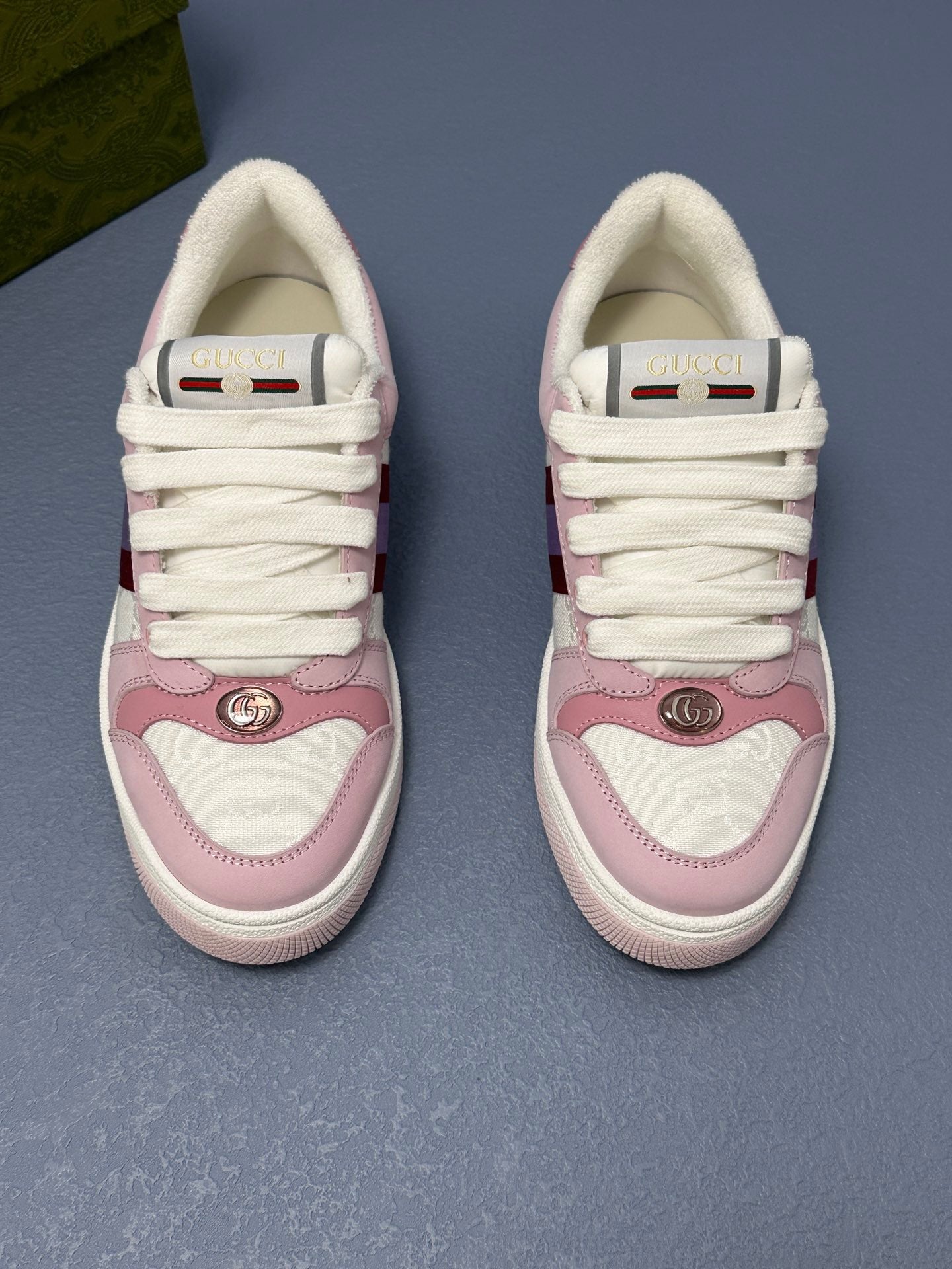 Screener leather trainers