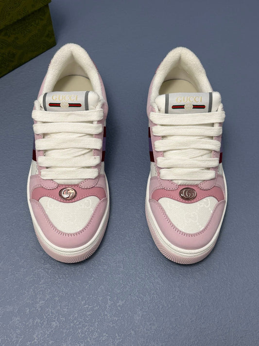 Screener leather trainers