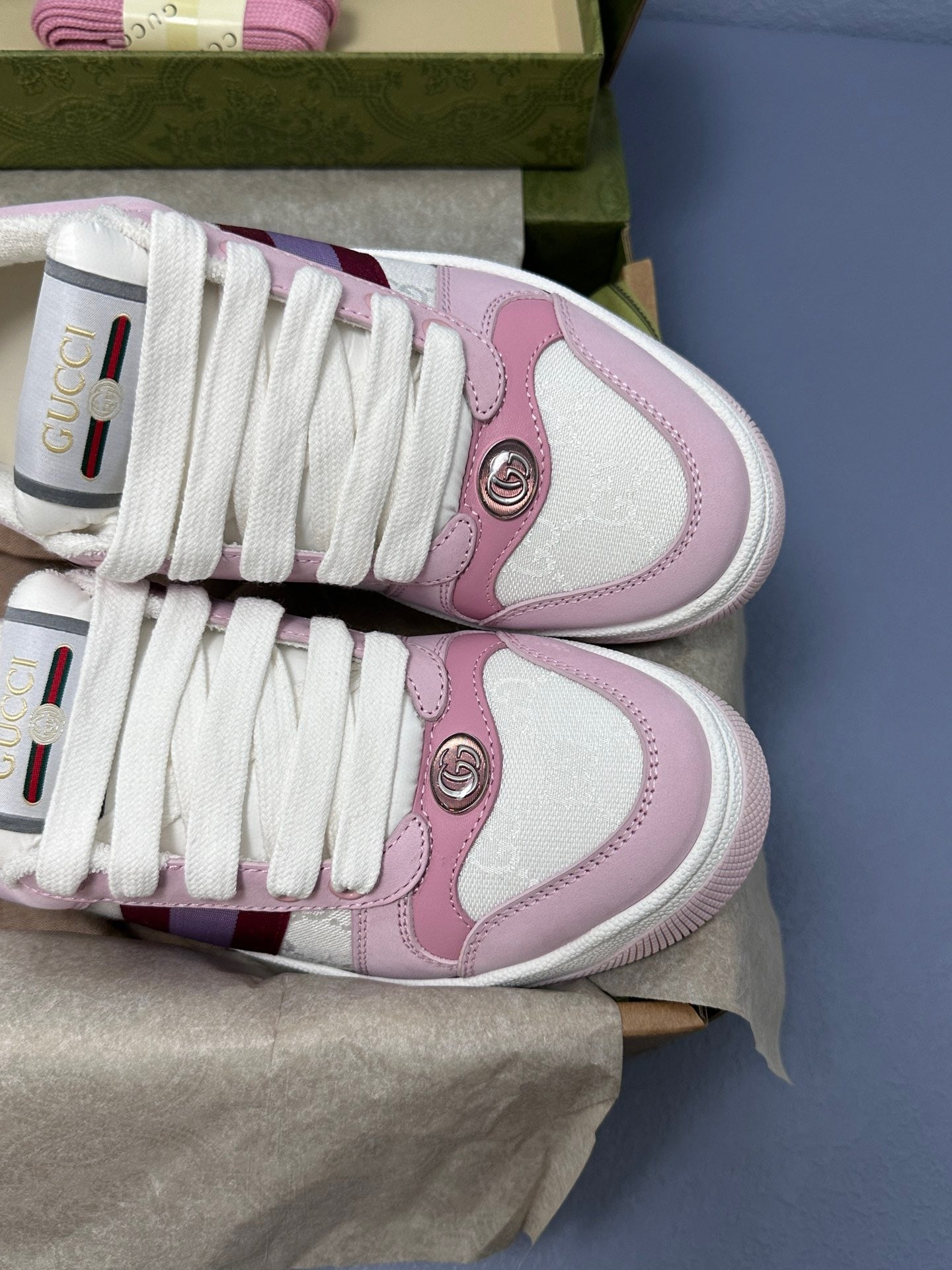 Screener leather trainers
