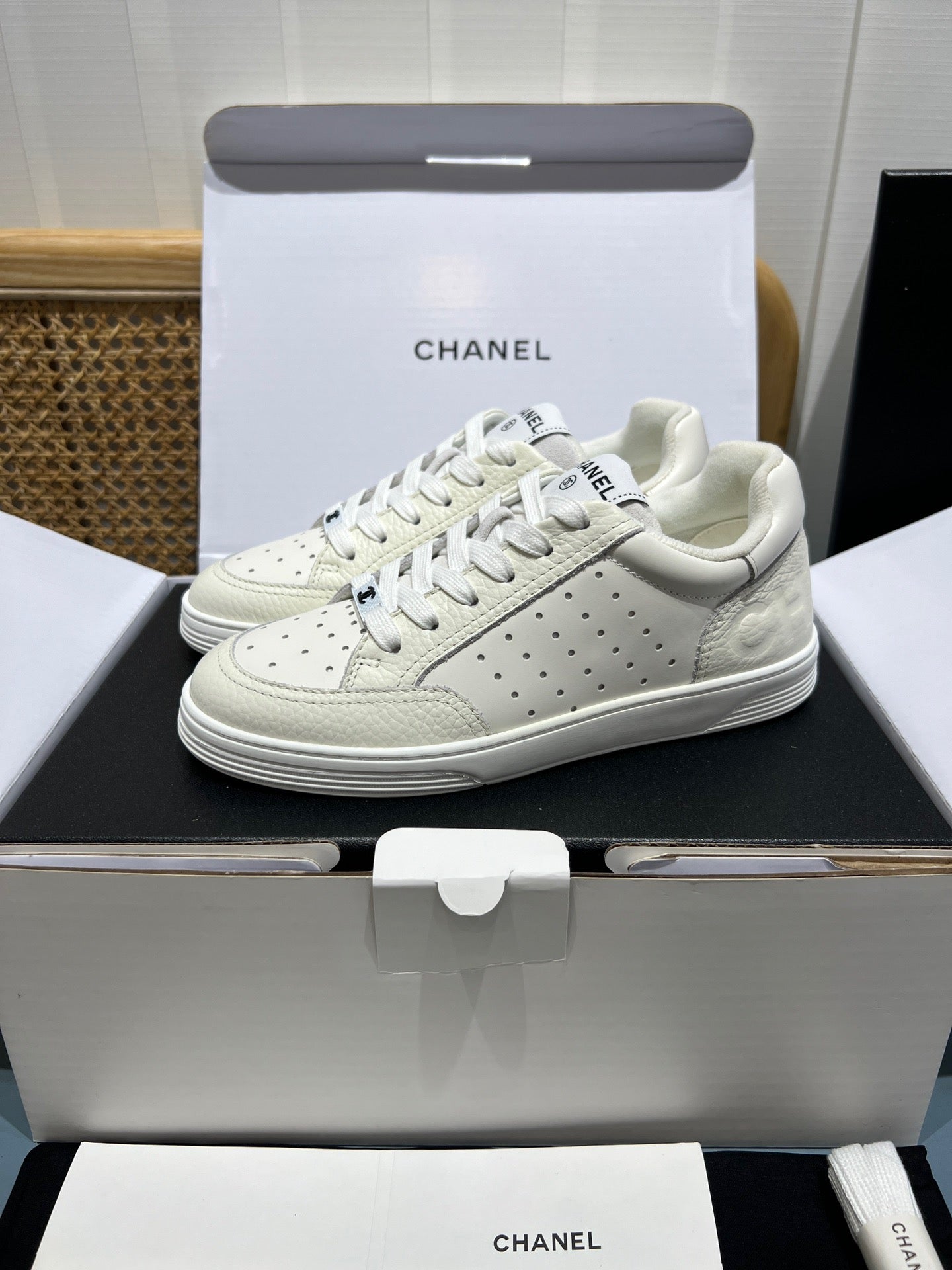 Perforated Leather CC Low Top