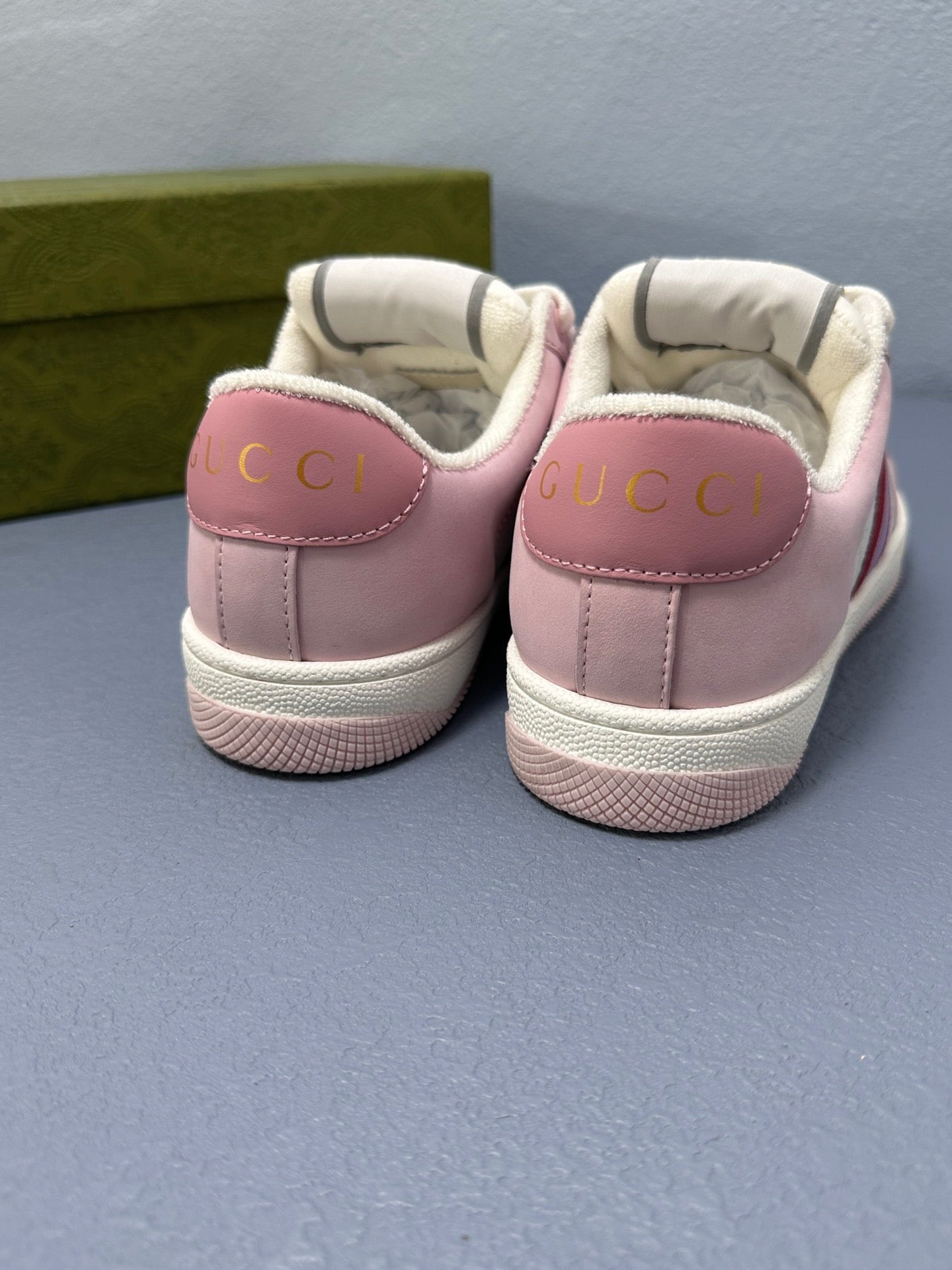 Screener leather trainers