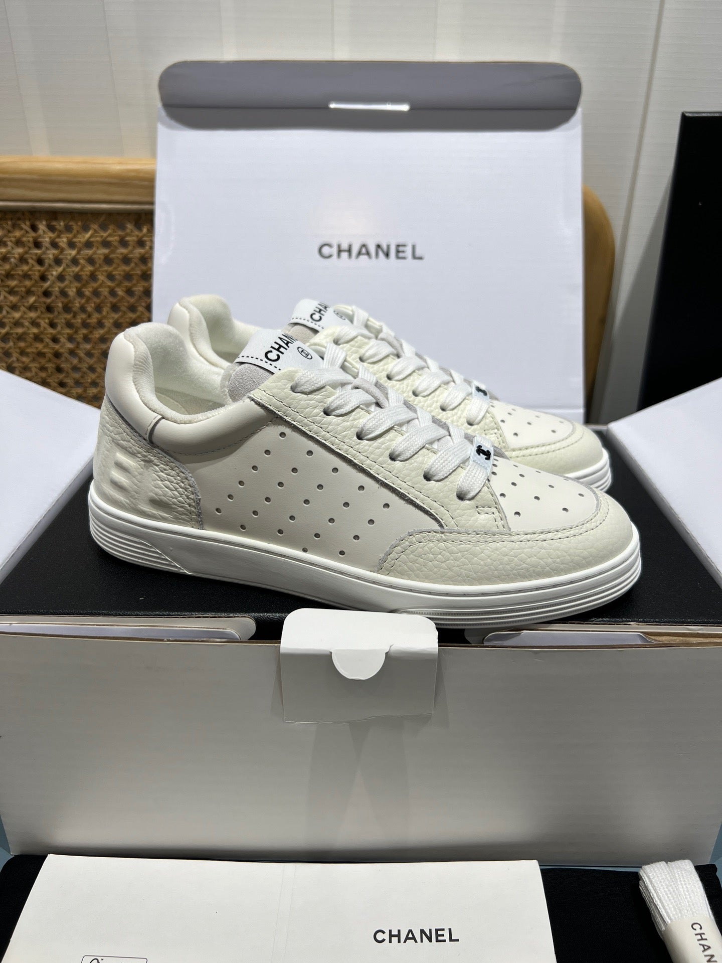 Perforated Leather CC Low Top