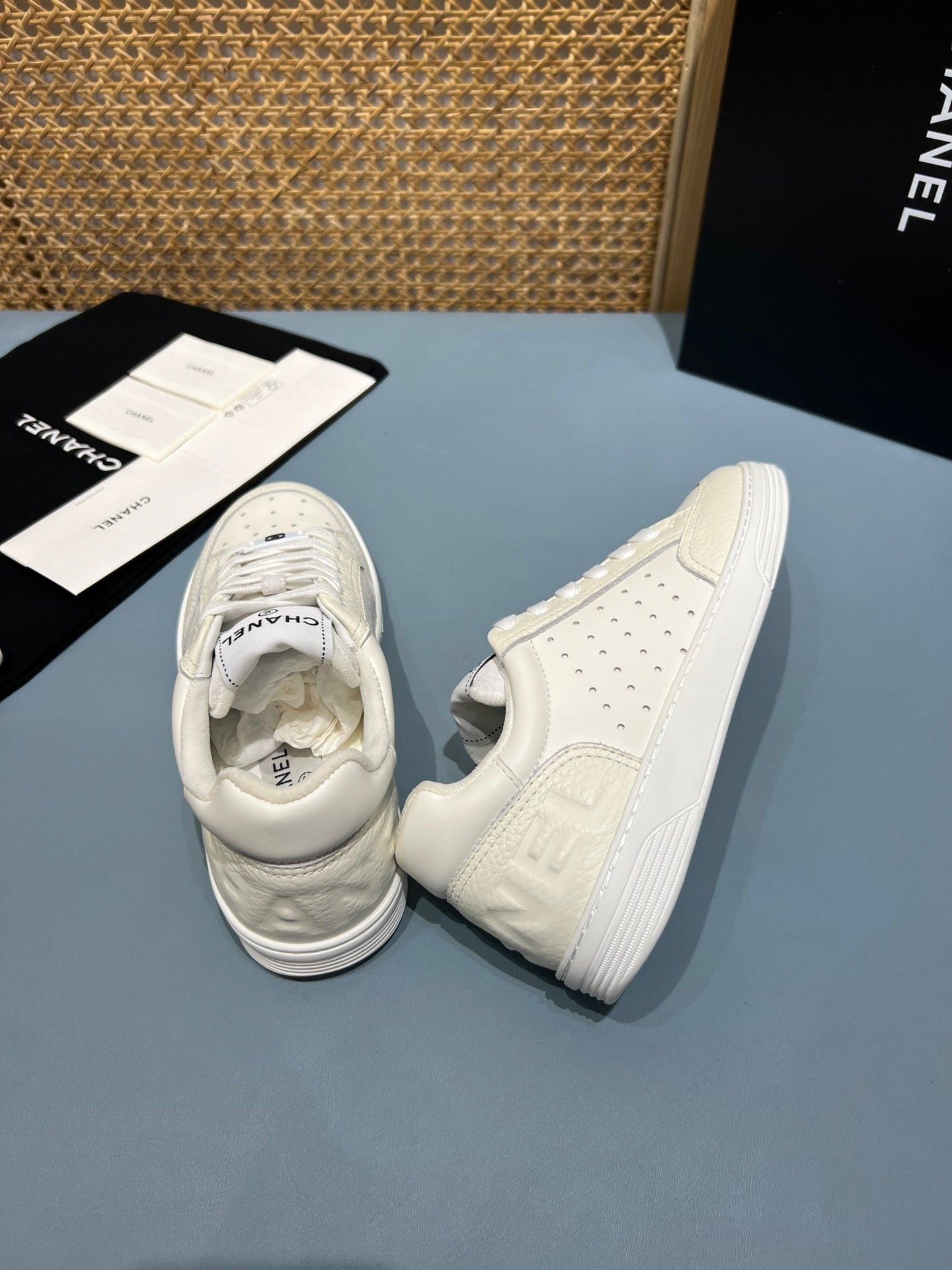 Perforated Leather CC Low Top