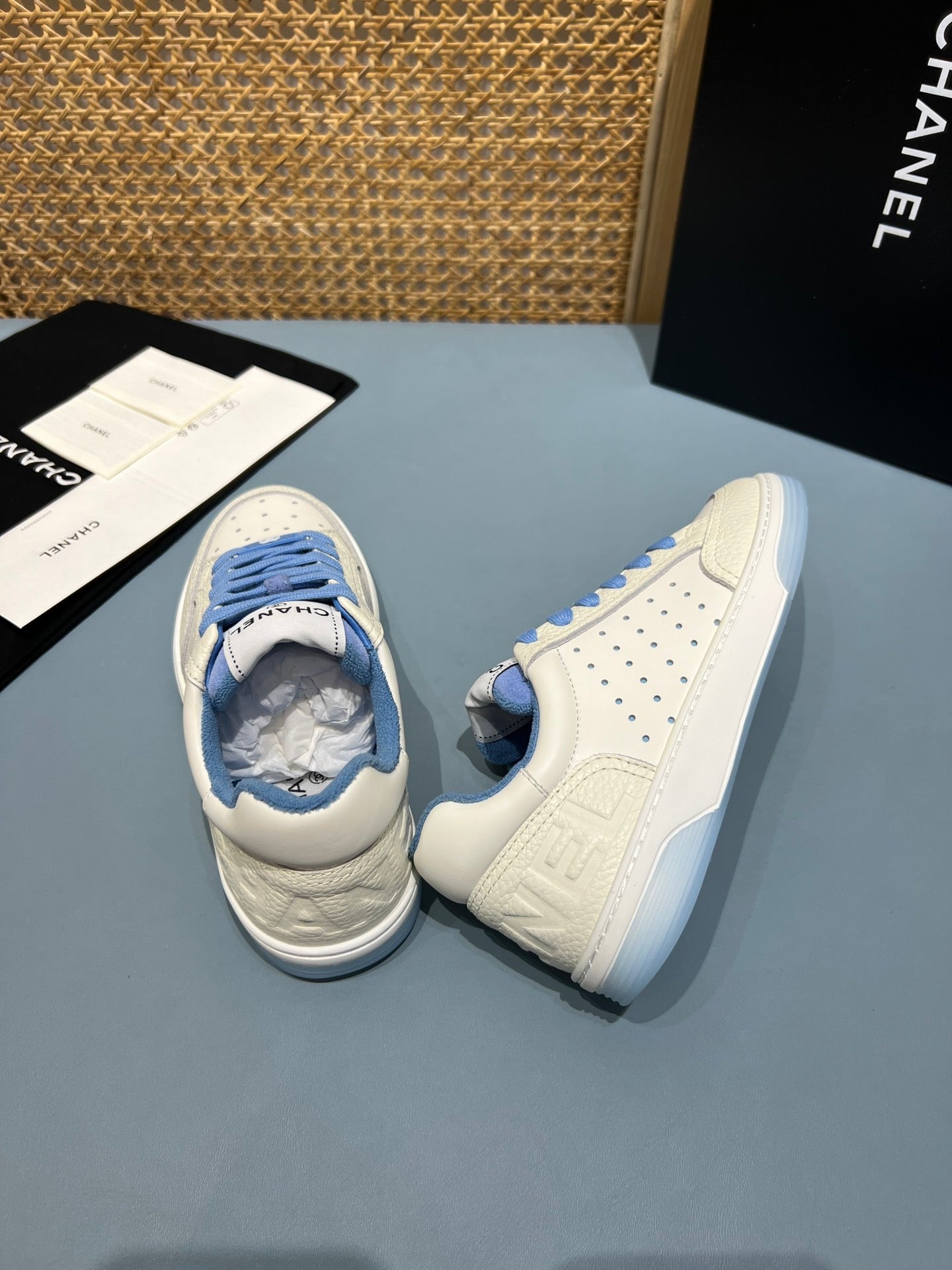 Perforated Leather CC Low Top