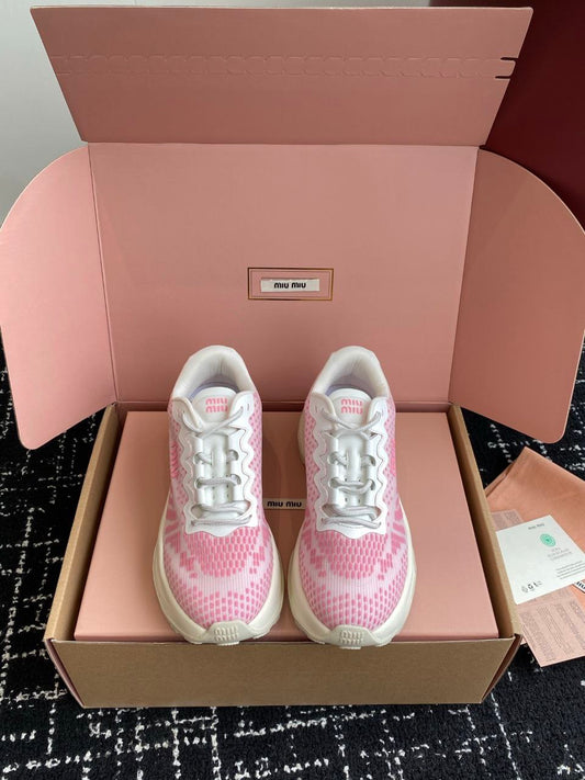 MIU MIU Technical fabric sneakers